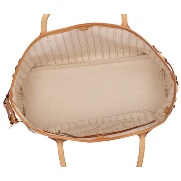 Louis Vuitton Neverfull PM Tote Bag N51110 Azur Damier Canvas - Picture 9 of 9